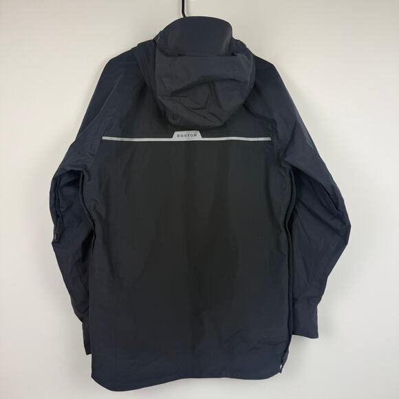 Burton Mens Frostner Dryride 2L Logo True Black Pullover Anorak Small WORN TWICE - Picture 2 of 11